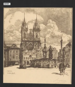Praga Anno 1862 (Týnský chrám v Praze)