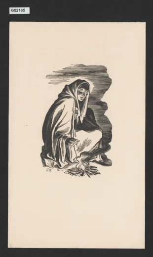 Žena nad ohněm