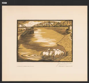 Pod libeňským mostem (prémie S. V. Purkyně 1952)