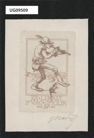 Ex libris Dr Vác Smolík