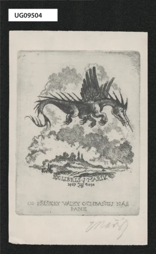 Ex libris J. Mařík
