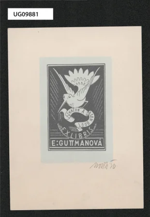Ex libris E. Guttmanová