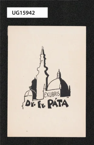 Exlibris Dr. Fr. Páta