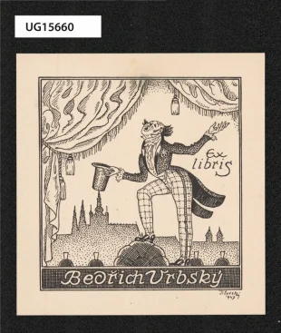 Ex libris Bedřich Vrbský
