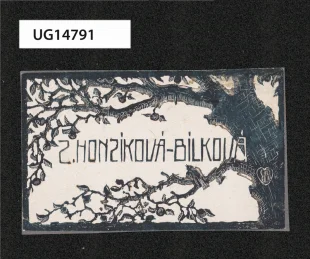 Z. Honzíková-Bílková (navštívenka)