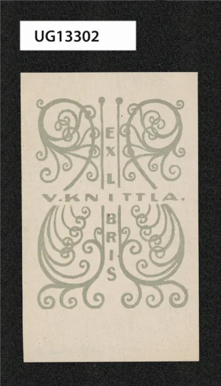 Ex libris V. Knittla