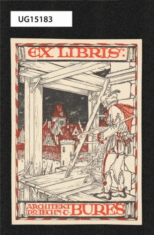 Ex libris: architekt Dr. techn. O. Beneš