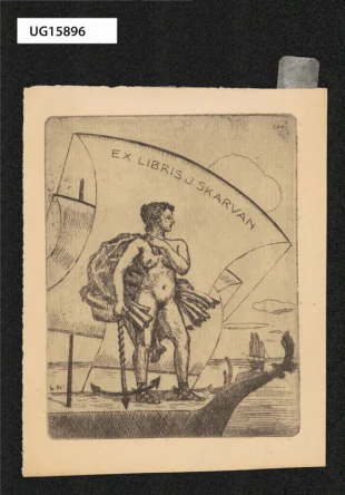 Ex libris J. Skarvan