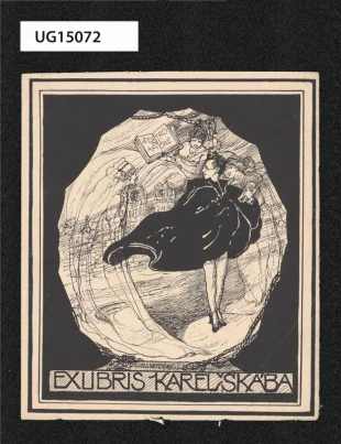 Exlibris Karel Škába