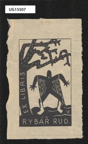 Ex libris Rybář Rud.