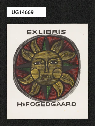 Ex libris H. Fogedgaard