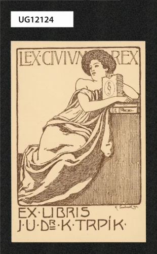 Ex libris J.U.Dr. K. Trpík