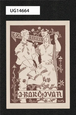 Ex libris J. Barčivan