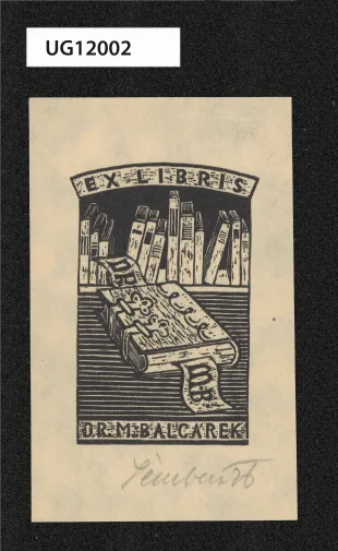 Ex libris Dr. M. Balcárek