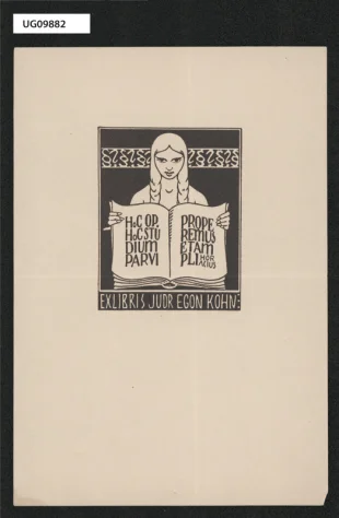 Ex libris JUDR Egon Kohn