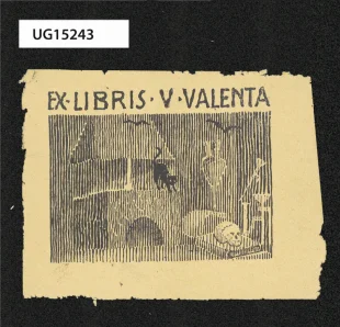 Ex libris V. Valenta