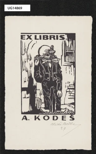 Ex libris A. Kodeš