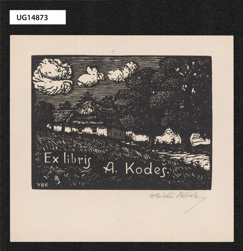 Ex libris A. Kodeš