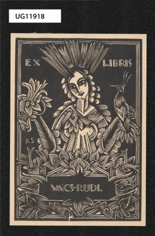 Ex libris Vács. Rudl