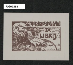Ex libris MUDR. F. Bažant