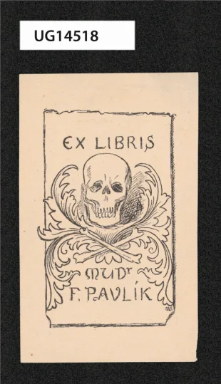Ex libris MUDr. F. Pavlík