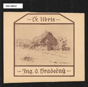 Ex libris Ing. O. Hradečný