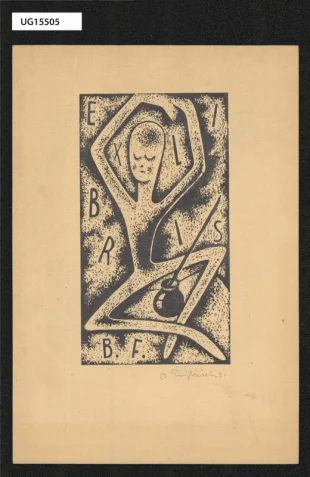 Ex libris B. F. (ipse sibi)