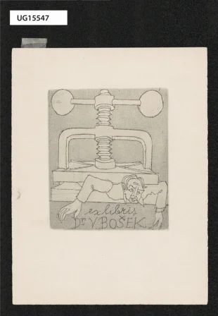 exlibris Dr. V. Bošek