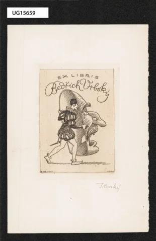 Ex libris Bedřich Vrbský