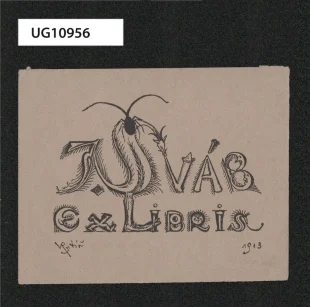 Ex libris J. Šváb