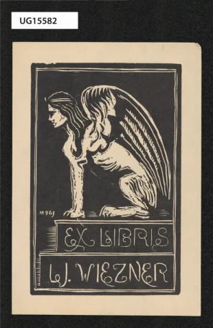 Ex libris BJ. Wiezner