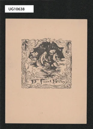 Ex libris Dra Frant. Blehy