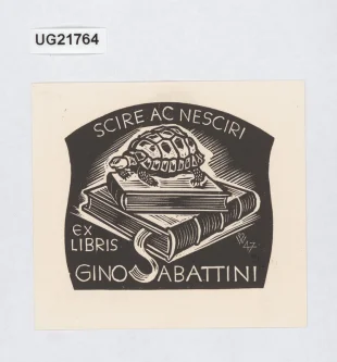 Ex libris Gino Sabattini