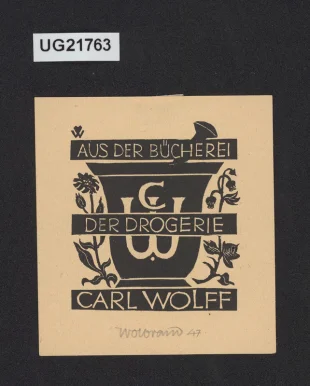 Aus der Bücherei der Drogerie Carl Wolff