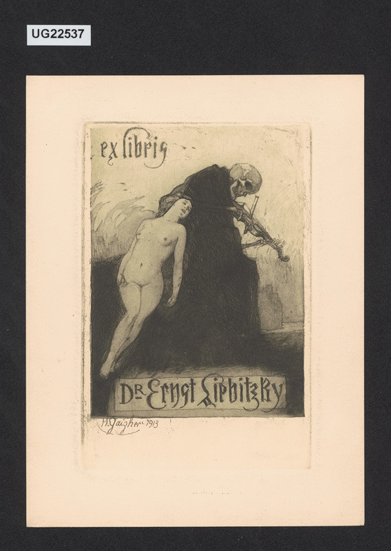 Ex libris Dr. Ernst Liebitzky