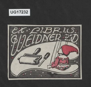 Ex libris Weldner Zd.