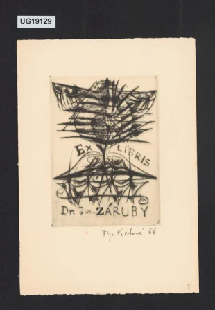 Ex libris Dr. Jos. Záruby