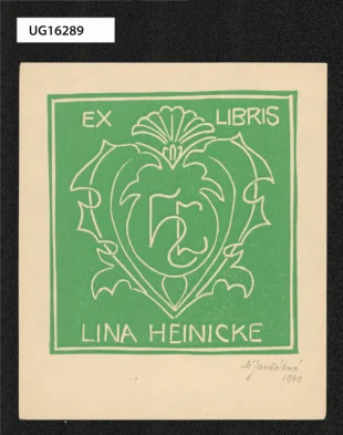 Ex libris Lina Heinicke