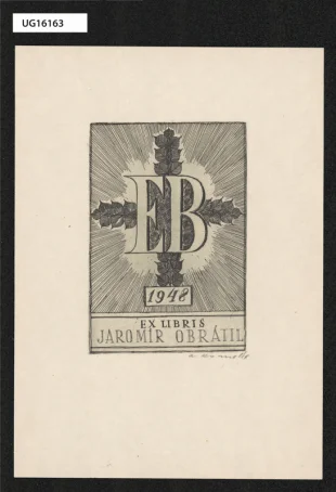 Ex libris Jaromír Obrátil