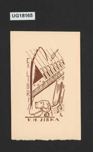 Ex libris V. H. Jirka