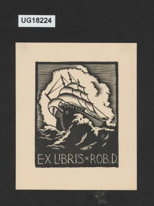 Ex libris Rob. D. (Dvorský)