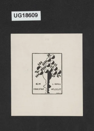 Ex libris Ernestine Helcelet