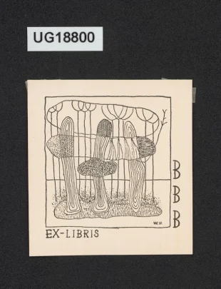 Ex-libris BBB (Bedřich Beneš Buchlovan)