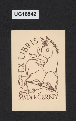 Ex libris MVDr. F. Černý