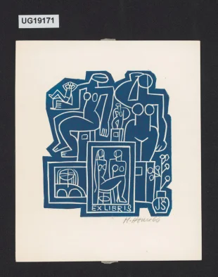 Exlibris JŠ (dr. Jan Škvára)