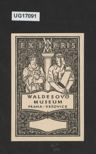 Ex libris Waldesovo museum Praha - Vršovice