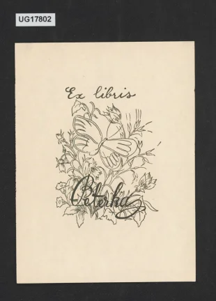 Ex libris B Peterka