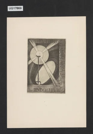 Ex libris dott. Bindo Chiurlo