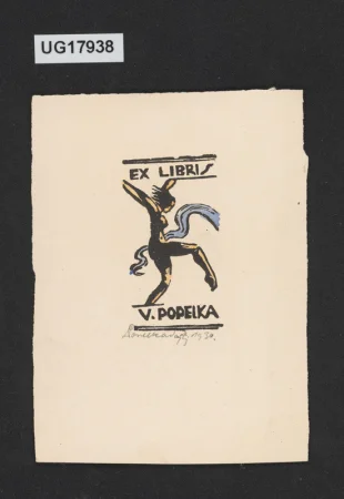 Ex libris V. Popelka