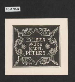 Ex-libris MUDR Karel Peters